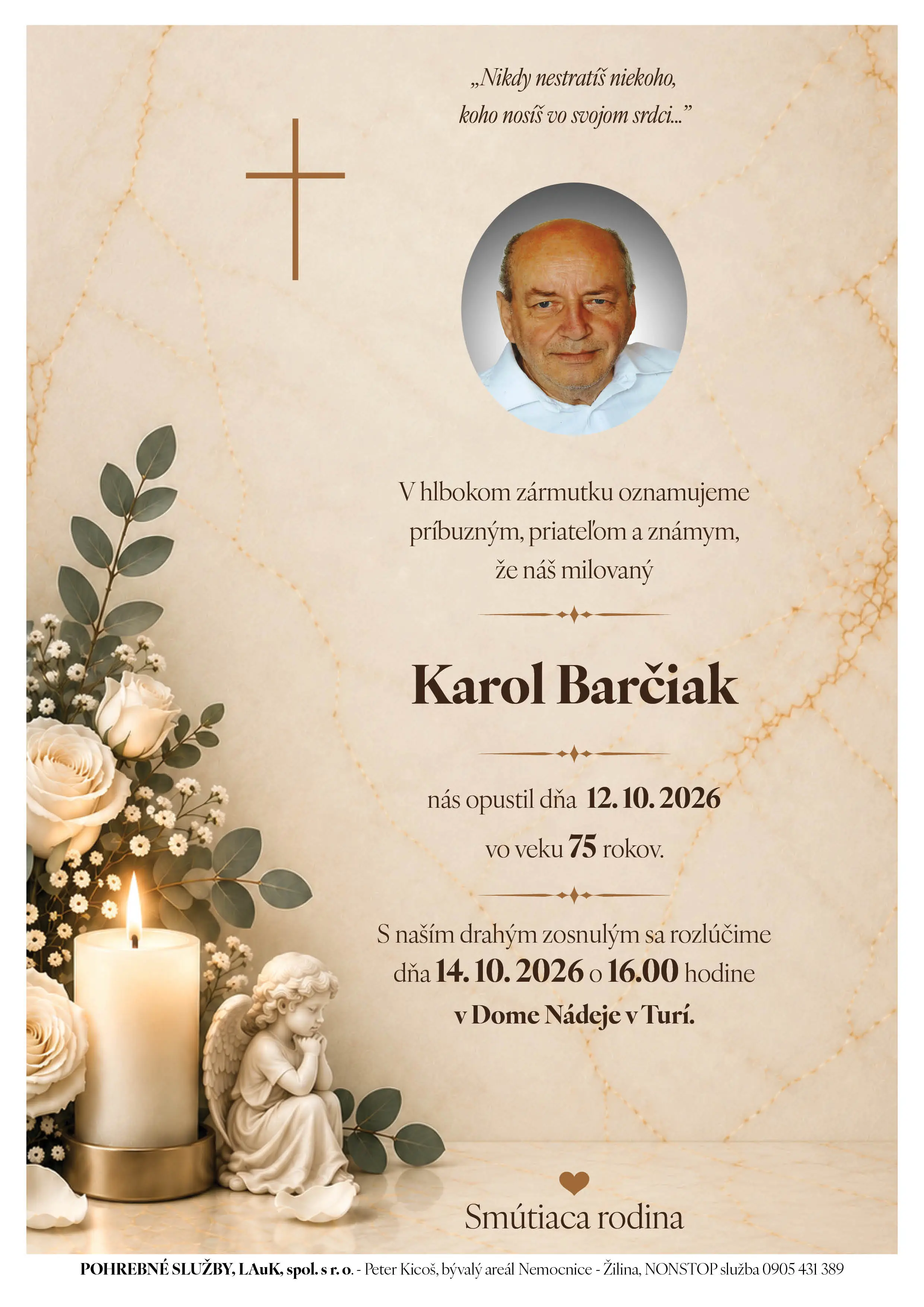 Opustili nás 2 - pohrebné služby LAuK
