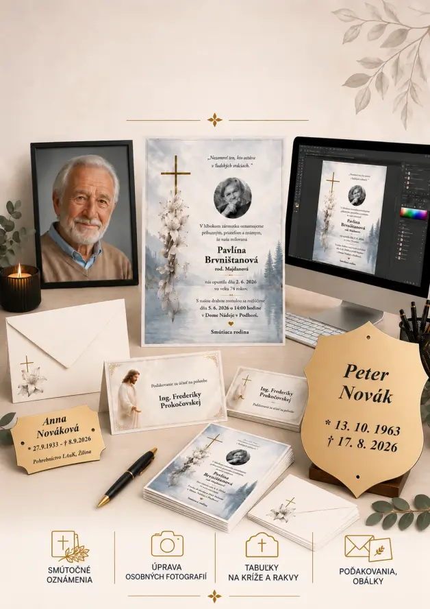Grafika - pohrebné služby LAuK
