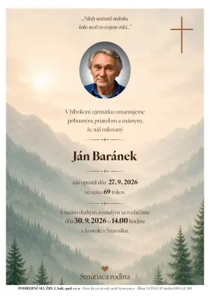 Opustili nás 3 - pohrebné služby LAuK