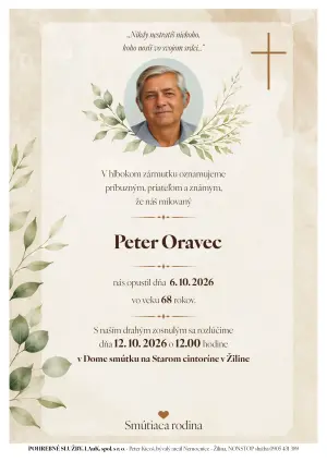 Opustili nás 1 - pohrebné služby LAuK