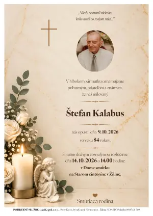 Opustili nás 8 - pohrebné služby LAuK