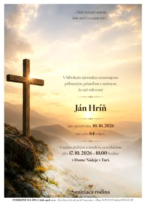 Opustili nás 6 - pohrebné služby LAuK