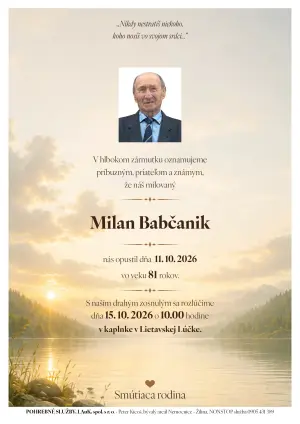 Opustili nás 5 - pohrebné služby LAuK