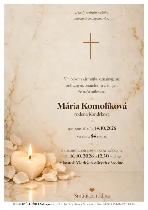 Opustili nás 2 - pohrebné služby LAuK