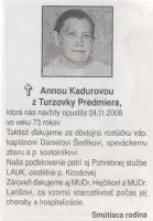 Poďakovanie 329 - pohrebné služby LAuK