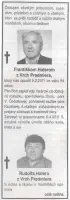 Poďakovanie 322 - pohrebné služby LAuK
