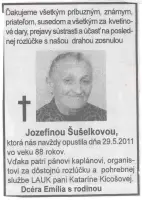 Poďakovanie 320 - pohrebné služby LAuK