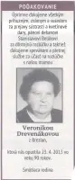 Poďakovanie 302 - pohrebné služby LAuK