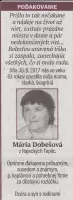 Poďakovanie 256 - pohrebné služby LAuK