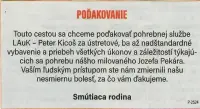 Poďakovanie 195 - pohrebné služby LAuK