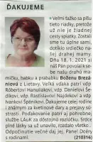 Poďakovanie 161 - pohrebné služby LAuK