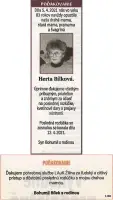 Poďakovanie 147 - pohrebné služby LAuK
