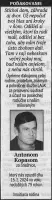 Poďakovanie 66 - pohrebné služby LAuK