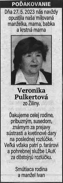 Poďakovanie 91 - pohrebné služby LAuK