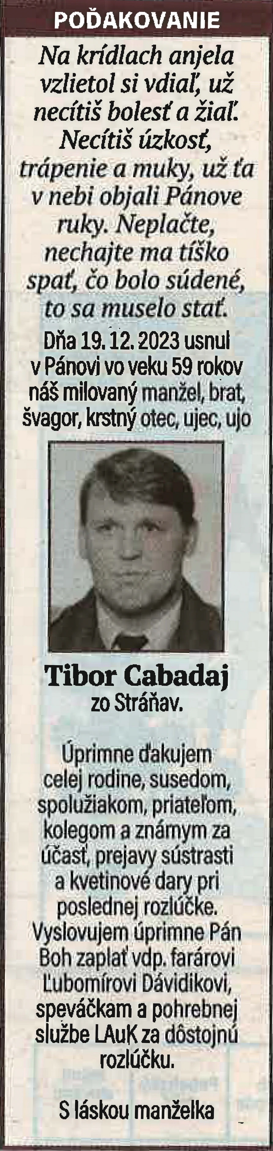Poďakovanie 74 - pohrebné služby LAuK